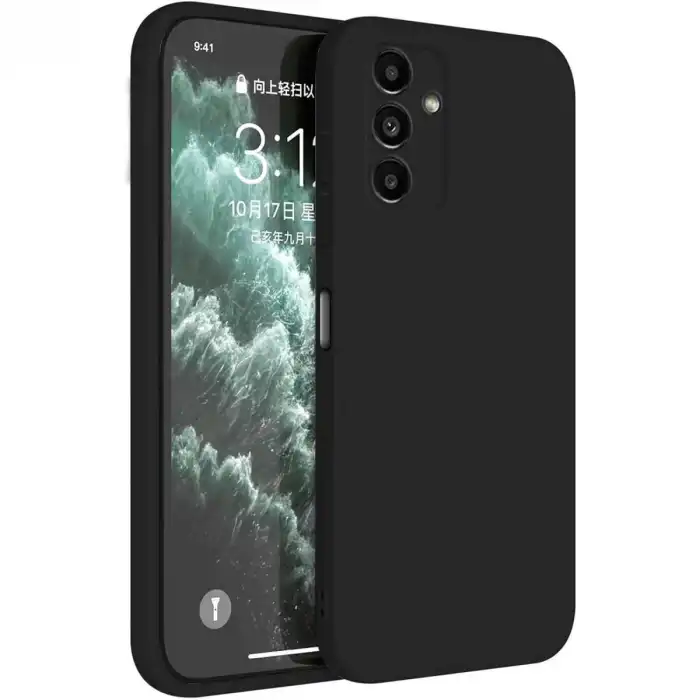 Samsung Galaxy S23 Fe Kılıf First Silikon - Siyah