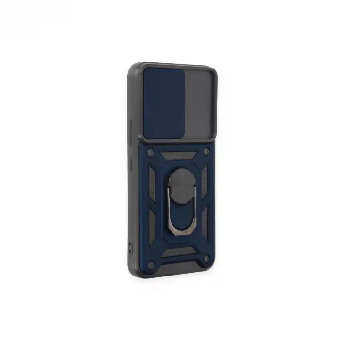 Samsung Galaxy S23 Fe Kılıf Pars Lens Yüzüklü Silikon - Lacivert