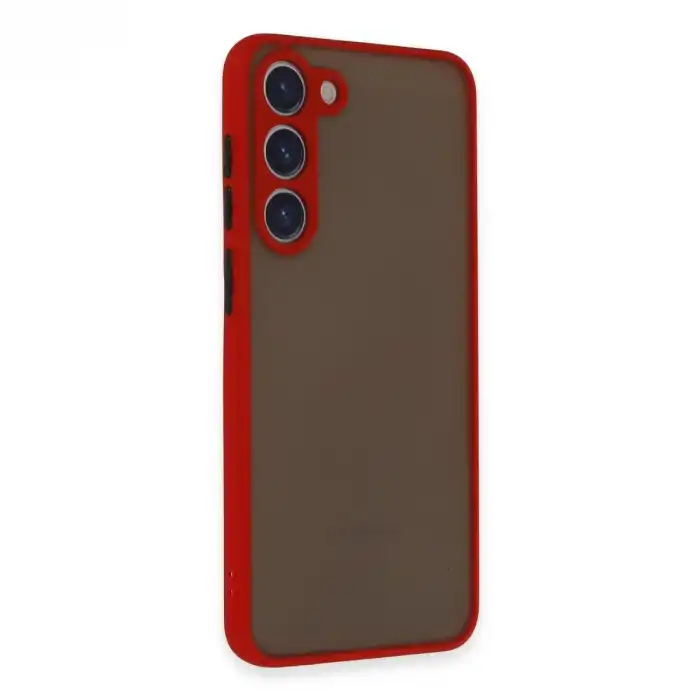 Samsung Galaxy S23 Plus Kılıf Montreal Silikon Kapak - Kırmızı