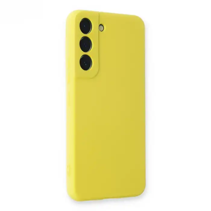 Samsung Galaxy S23 Plus Kılıf Nano İçi Kadife Silikon - Sarı