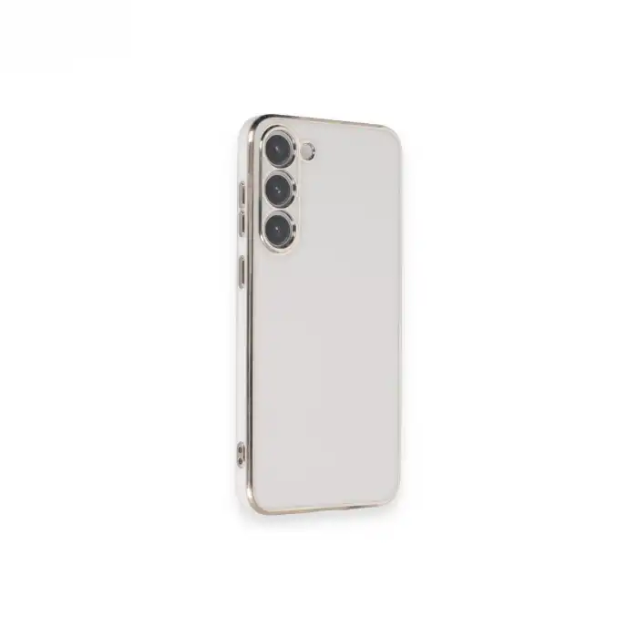 Samsung Galaxy S23 Plus Kılıf Volet Silikon - Beyaz