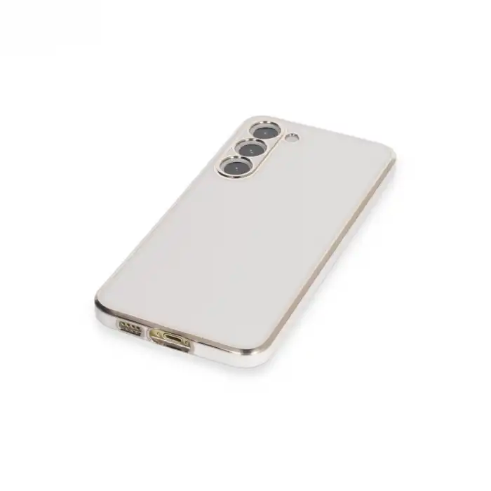 Samsung Galaxy S23 Plus Kılıf Volet Silikon - Beyaz