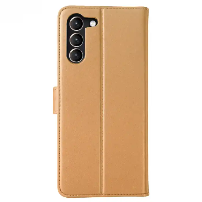 Samsung Galaxy S23 Plus Trend S Plus Kapaklı Kılıf - Gold