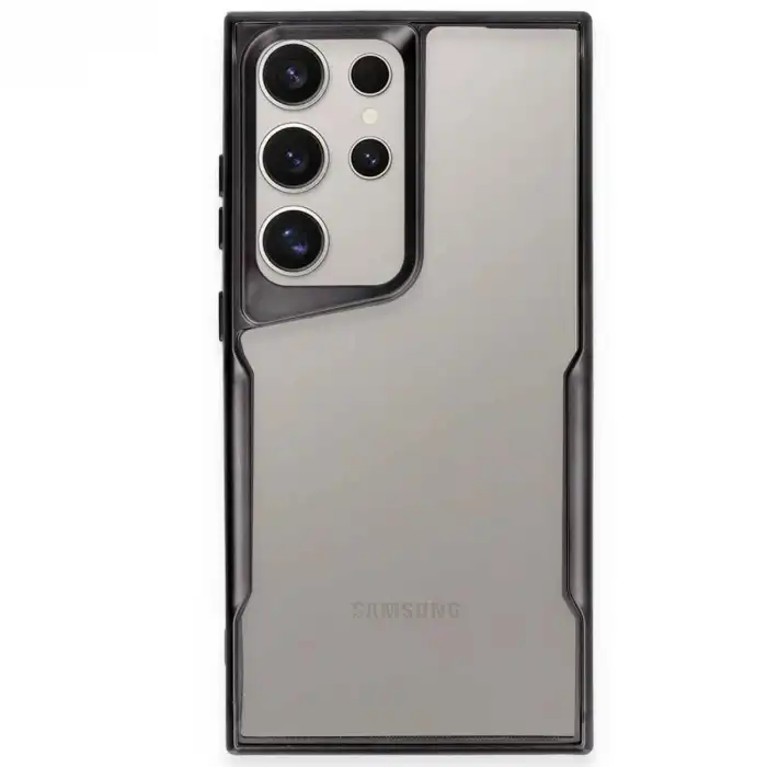 Samsung Galaxy S23 Ultra Kılıf Boyi Silikon Kapak - Siyah