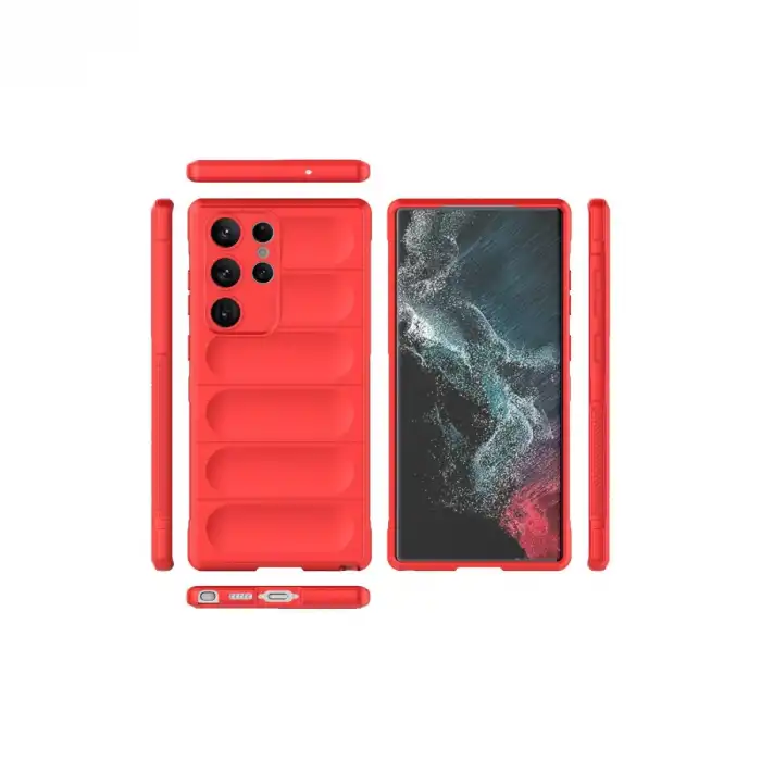 Samsung Galaxy S23 Ultra Kılıf Optimum Silikon - Kırmızı