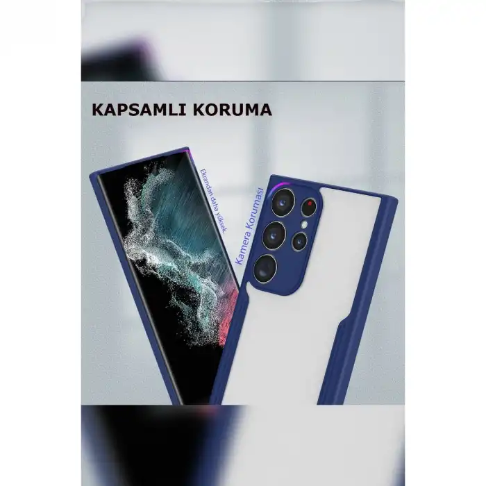 Samsung Galaxy S23 Ultra Kılıf Platin Silikon - Kırmızı
