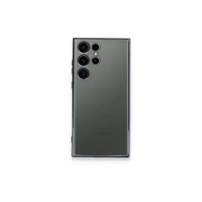 Samsung Galaxy S23 Ultra Kılıf Razer Lensli Silikon - Mor