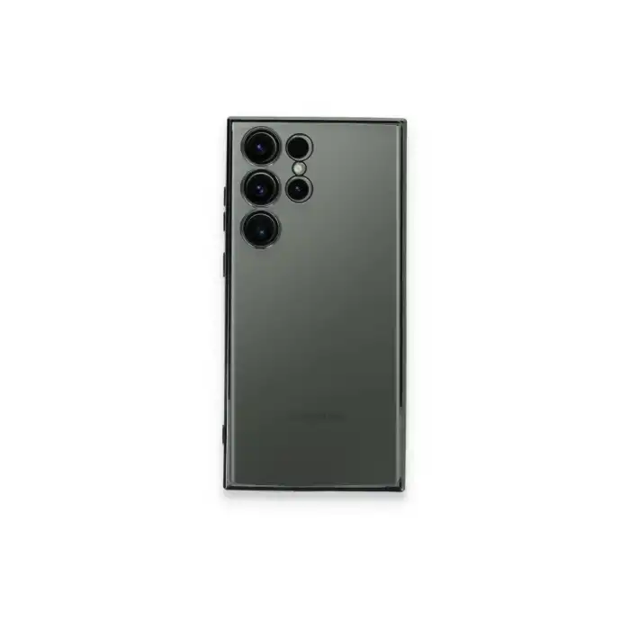 Samsung Galaxy S23 Ultra Kılıf Razer Lensli Silikon - Yeşil