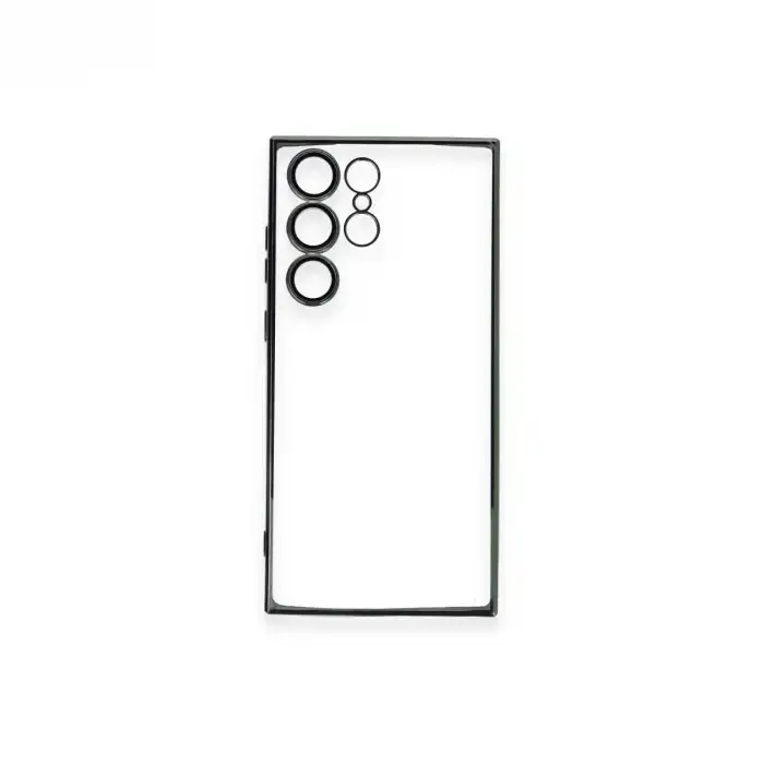 Samsung Galaxy S23 Ultra Kılıf Razer Lensli Silikon - Yeşil