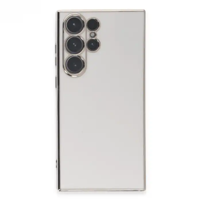 Samsung Galaxy S23 Ultra Kılıf Volet Silikon - Beyaz