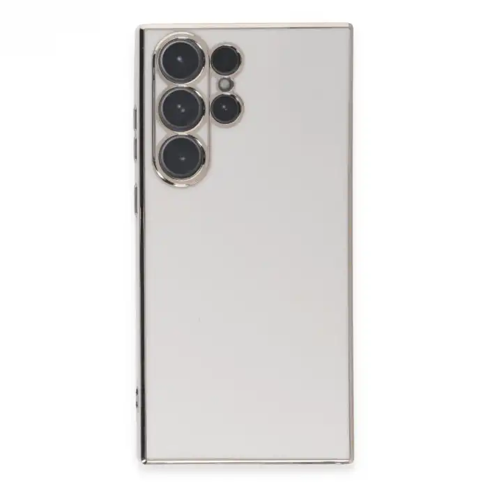 Samsung Galaxy S23 Ultra Kılıf Volet Silikon - Beyaz