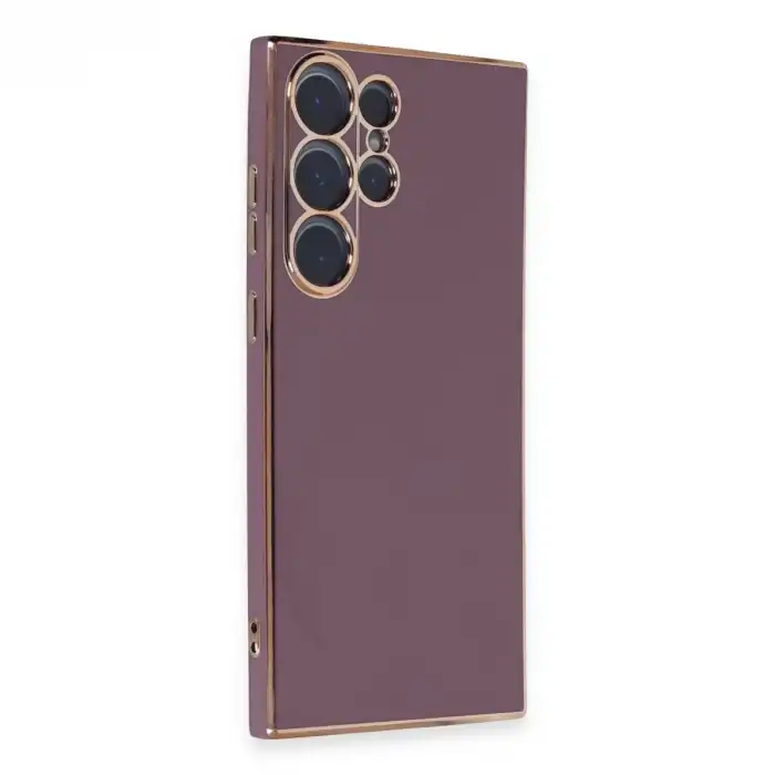 Samsung Galaxy S23 Ultra Kılıf Volet Silikon - Mor