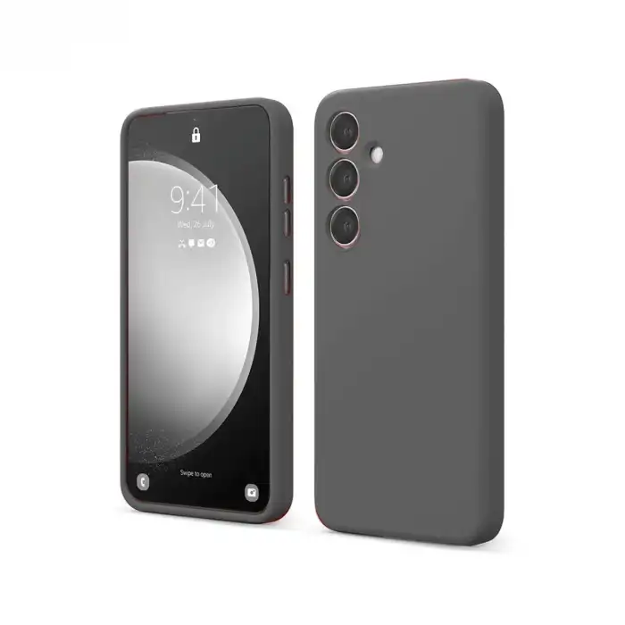 Samsung Galaxy S24 Fe Kılıf First Silikon - Gri