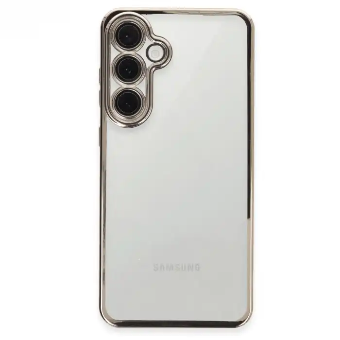 Samsung Galaxy S24 Fe Kılıf Razer Lensli Silikon - Titanyum Gri