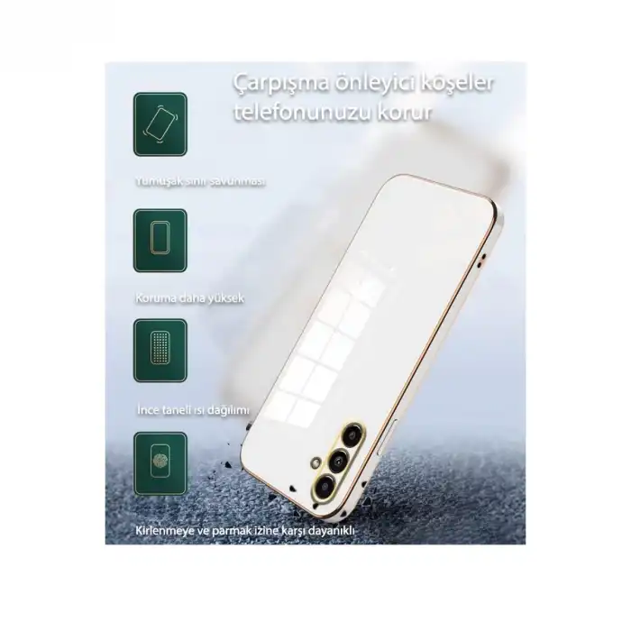 Samsung Galaxy S24 Fe Kılıf Volet Silikon - Mavi