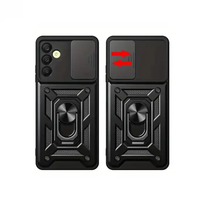 Samsung Galaxy S24 Fe Pars Lens Yüzüklü Silikon - Kırmızı