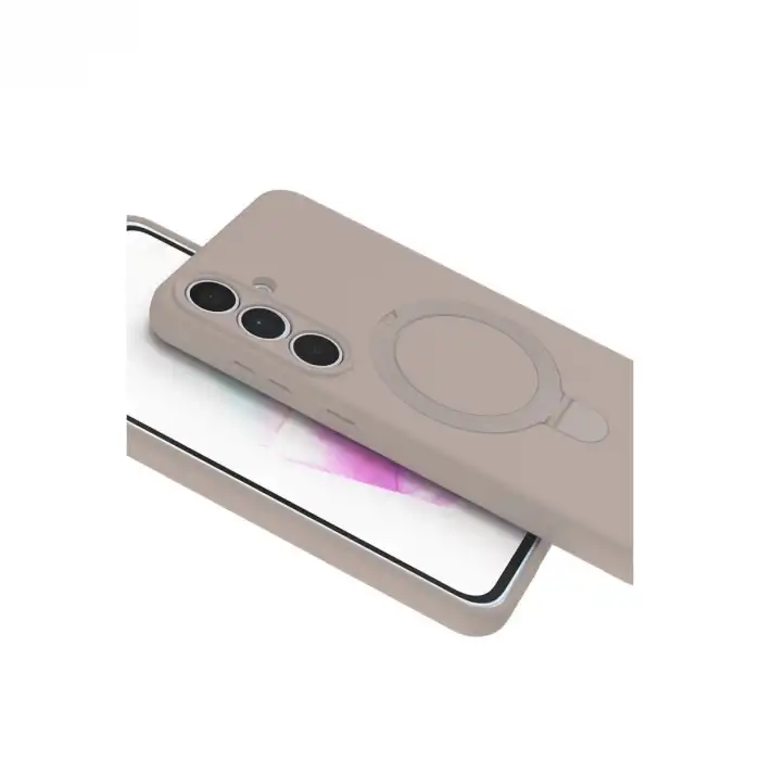 Samsung Galaxy S24 Fe Regal Magsafe Standlı Kapak - Çöl Titanyum