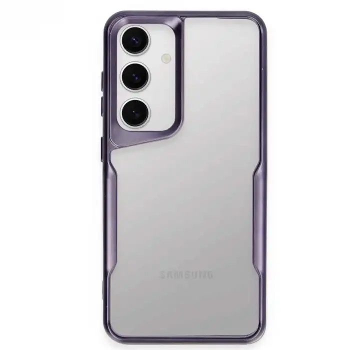 Samsung Galaxy S24 Kılıf Boyi Silikon Kapak - Derin Mor