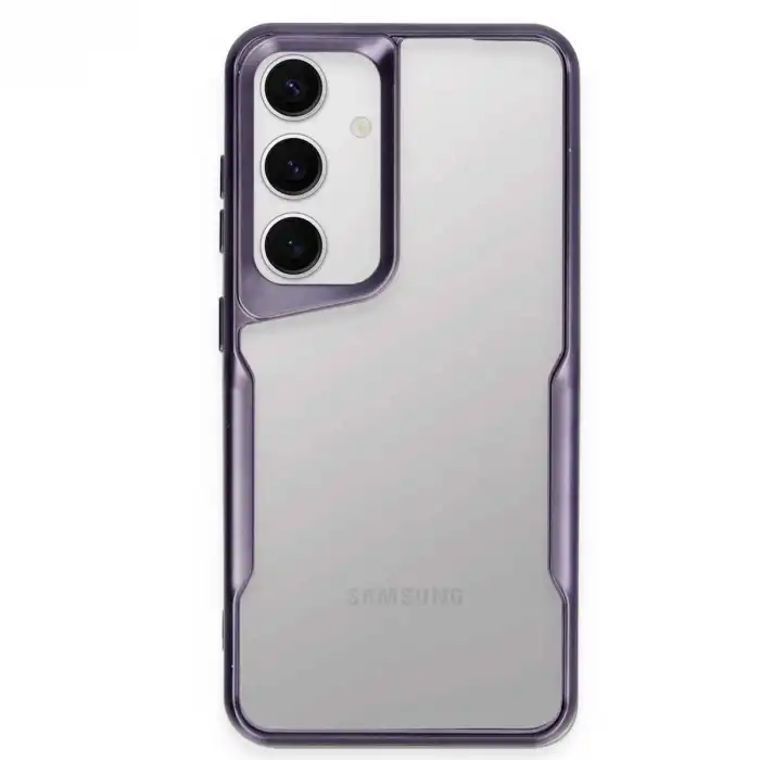 Samsung Galaxy S24 Kılıf Boyi Silikon Kapak - Derin Mor