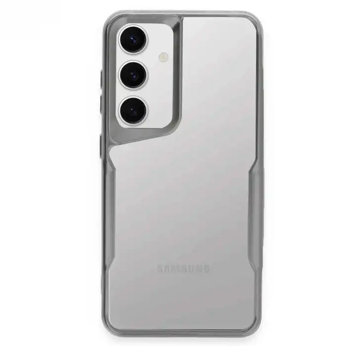 Samsung Galaxy S24 Kılıf Boyi Silikon Kapak - Gümüş
