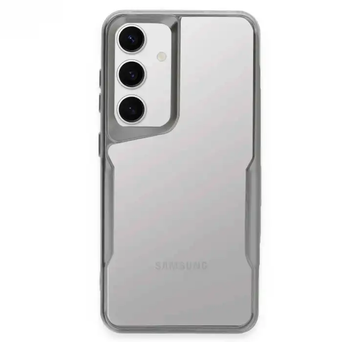 Samsung Galaxy S24 Kılıf Boyi Silikon Kapak - Gümüş