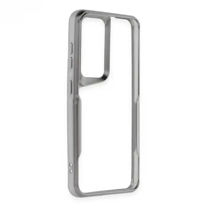 Samsung Galaxy S24 Kılıf Boyi Silikon Kapak - Gümüş