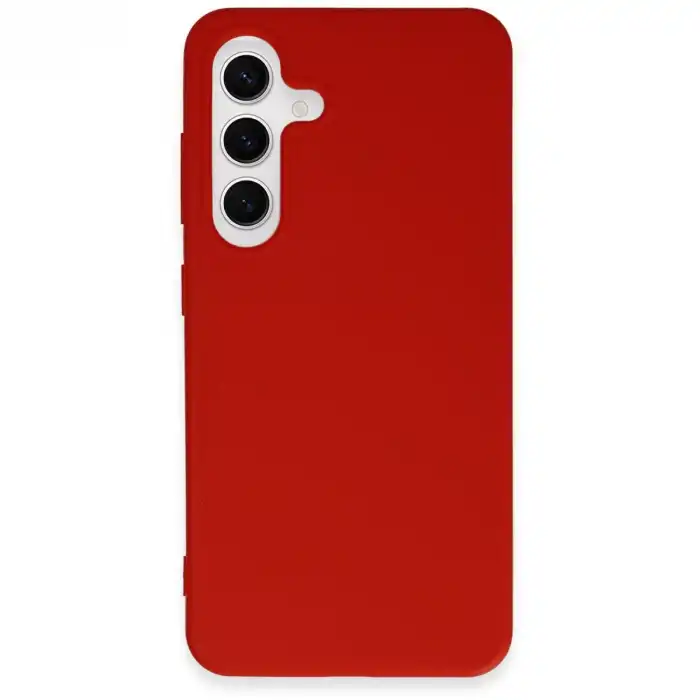 Samsung Galaxy S24 Kılıf First Silikon - Kırmızı