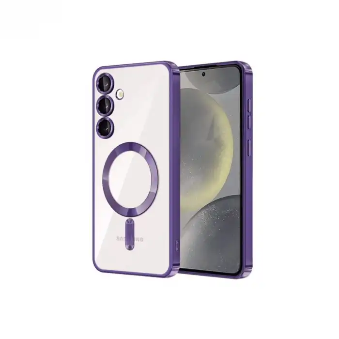 Samsung Galaxy S24 Kılıf Kross Magneticsafe Kapak - Mor
