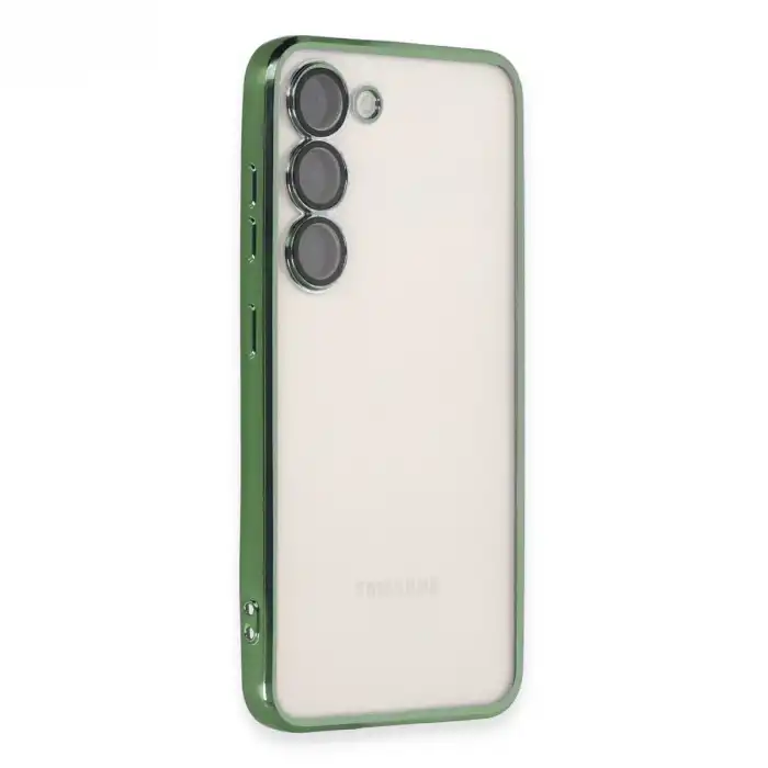 Samsung Galaxy S24 Kılıf Razer Lensli Silikon - Yeşil