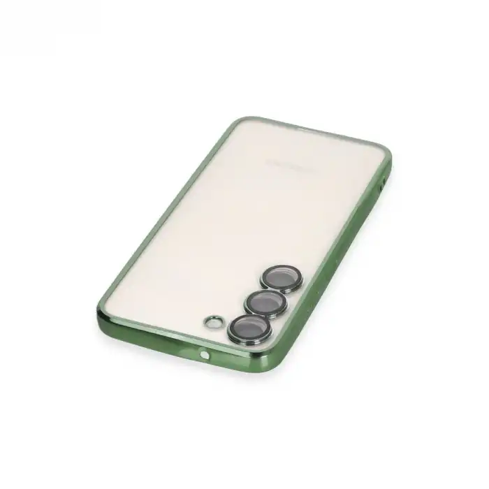 Samsung Galaxy S24 Kılıf Razer Lensli Silikon - Yeşil