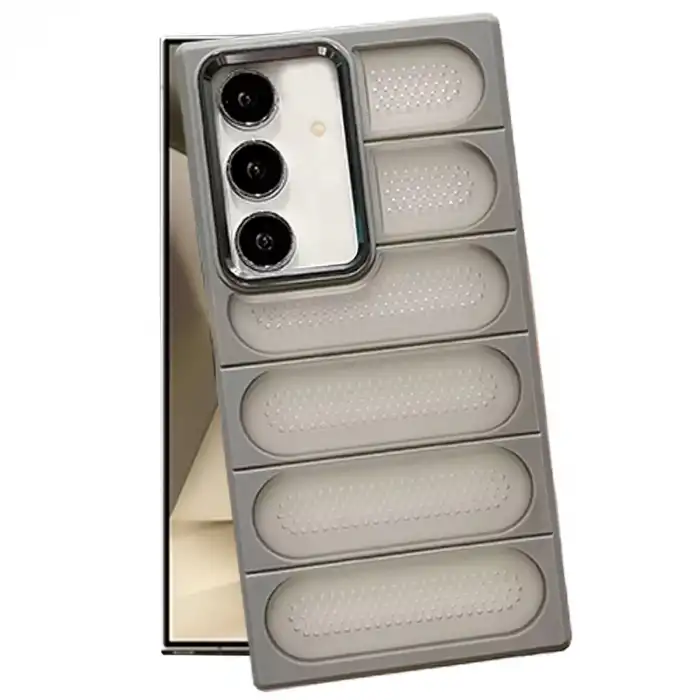 Samsung Galaxy S24 Plus Kılıf Airmax Silikon Kapak - Titan Gri