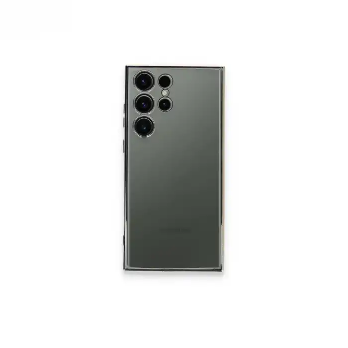 Samsung Galaxy S24 Ultra Kılıf Razer Lensli Silikon - Gümüş