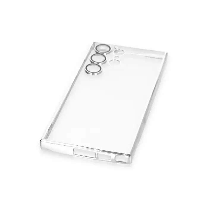 Samsung Galaxy S24 Ultra Kılıf Razer Lensli Silikon - Mor