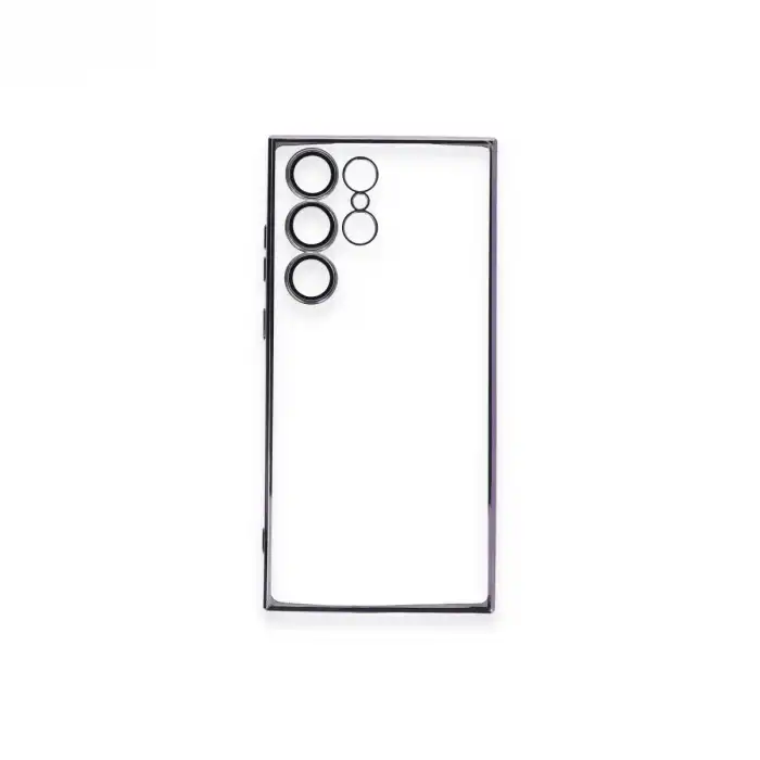Samsung Galaxy S24 Ultra Kılıf Razer Lensli Silikon - Siyah