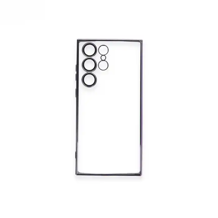 Samsung Galaxy S24 Ultra Kılıf Razer Lensli Silikon - Siyah