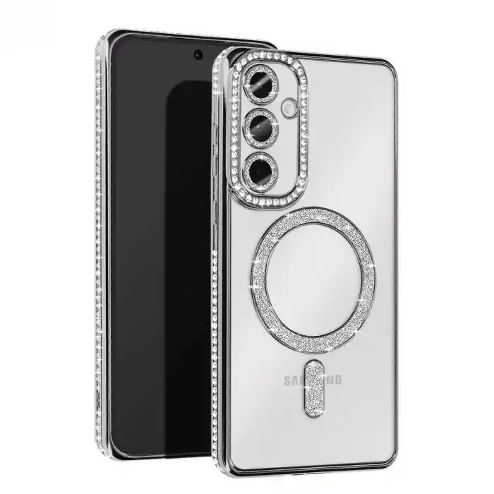 Samsung Galaxy S25 Edge Joke Simli Magneticsafe Kılıf - Gümüş