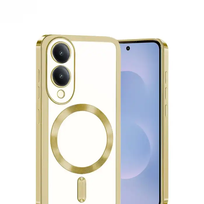 Samsung Galaxy S25 Edge Kross Magneticsafe Kapak - Gold