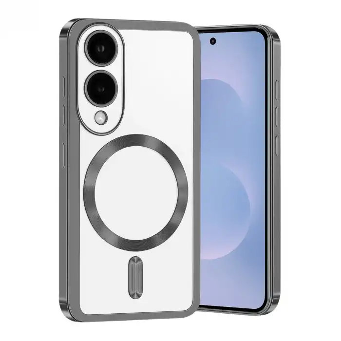 Samsung Galaxy S25 Edge Kross Magneticsafe Kapak - Titan Gri