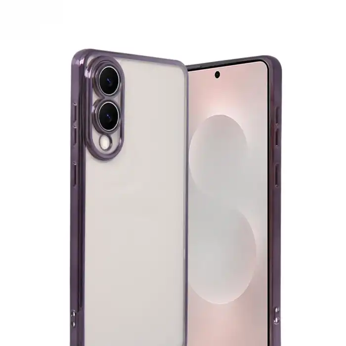 Samsung Galaxy S25 Edge Razer Lensli Silikon - Mor