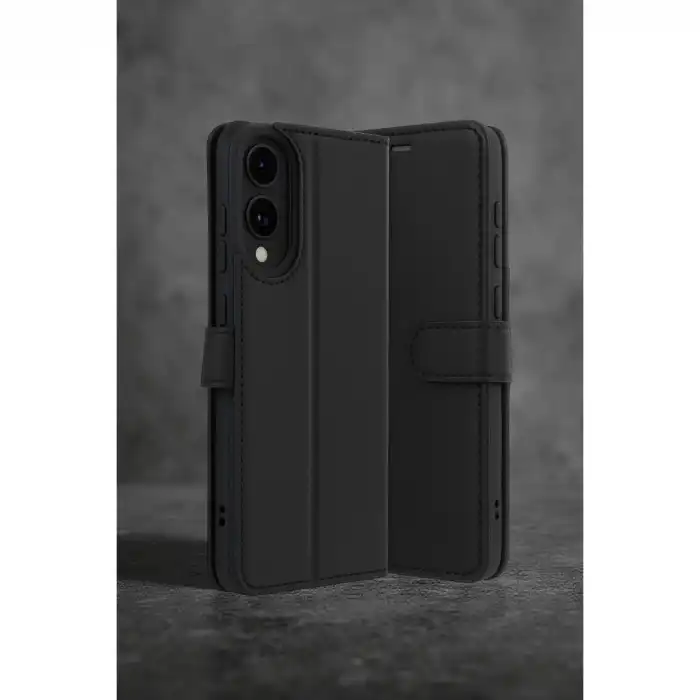 Samsung Galaxy S25 Edge Trend S Plus Kapaklı Kılıf - Siyah