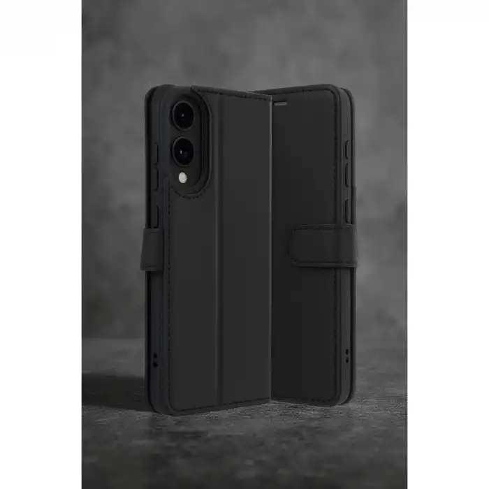 Samsung Galaxy S25 Edge Trend S Plus Kapaklı Kılıf - Siyah