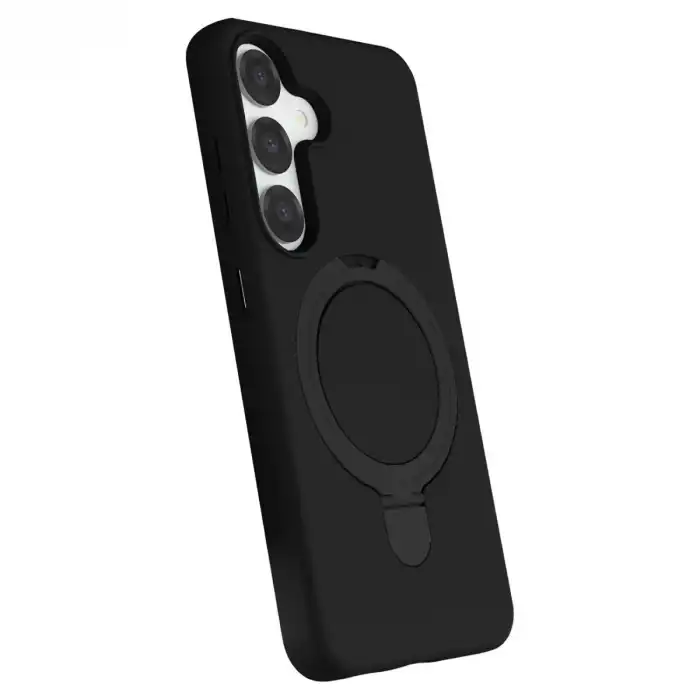 Samsung Galaxy S25 Regal Magsafe Standlı Kapak - Siyah
