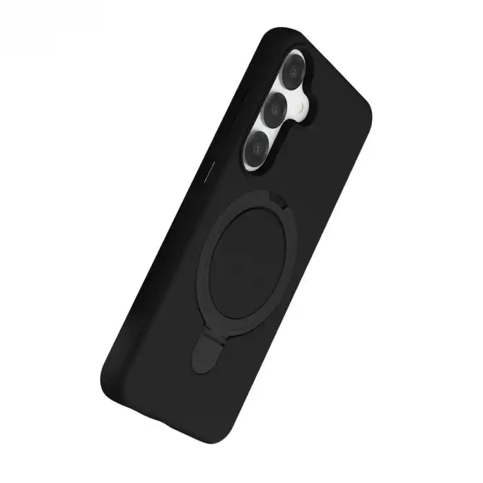 Samsung Galaxy S25 Regal Magsafe Standlı Kapak - Siyah