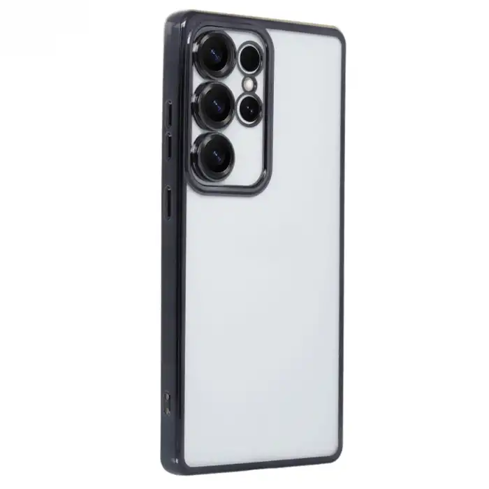 Samsung Galaxy S25 Ultra Kılıf Razer Lensli Silikon - Siyah