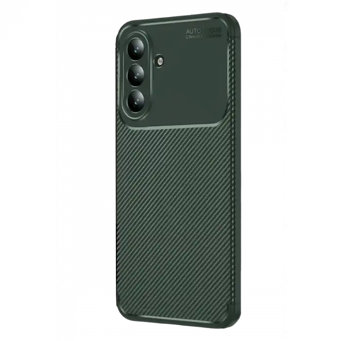 Samsung Galaxy S26 Auto Focus Karbon Kapak - Koyu Yeşil