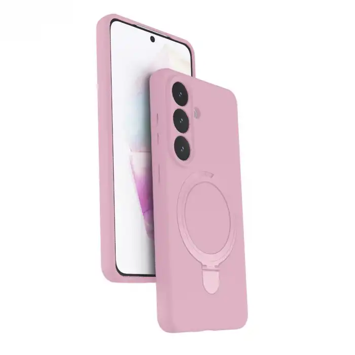 Samsung Galaxy S26 Plus Regal Magsafe Standlı Kapak - Açık Pembe