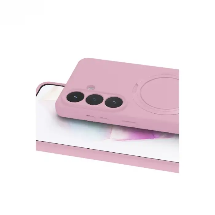 Samsung Galaxy S26 Regal Magsafe Standlı Kapak - Açık Pembe