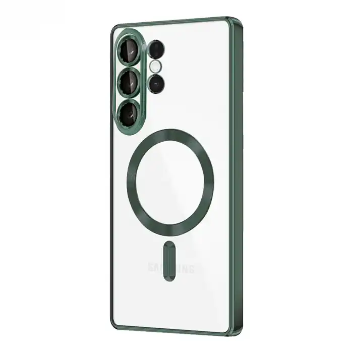 Samsung Galaxy S26 Ultra Kross Magneticsafe Kapak - Koyu Yeşil