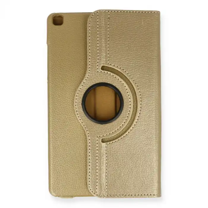 Samsung Galaxy T290 Tab A 8 Kılıf 360 Tablet Deri Kılıf - Gold