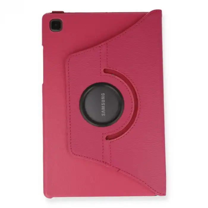 Samsung Galaxy T500 Tab A7 10.4 Kılıf 360 Tablet Deri Kılıf - Pembe